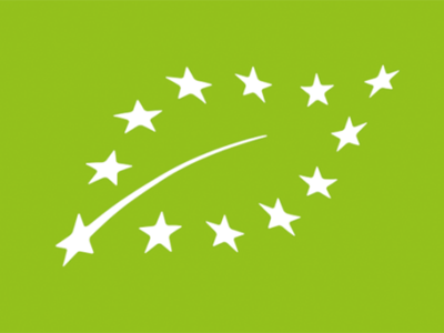 Euroleaf-logo – EU’s officielle økologimærke, som bekræfter aedels økologiske produktion.