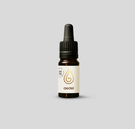 aedel 250mg Solventfri Fuld Spektrum CBD Olie - Premium Dansk Kvalitet