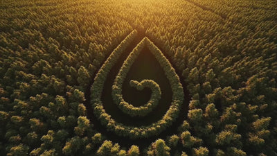 aedel hero video viser en dansk hampmark, hvor blade og CBD-olie flyder gennem naturen og ender ved en aedel flaske på et podium – symbol på solventfri renhed og håndværk.