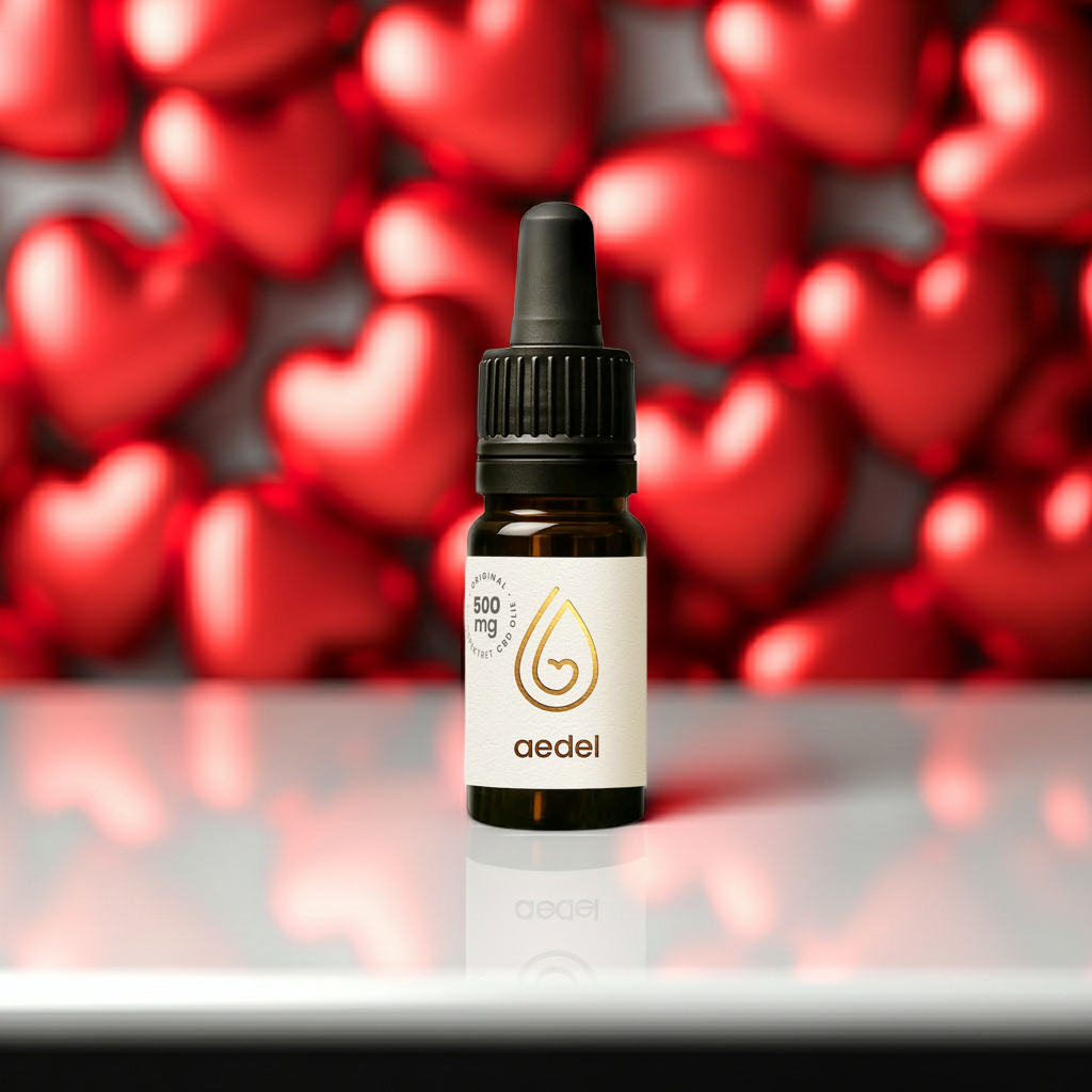 aedel 500mg CBD-olie morgenrutine — batch-dokumenteret dansk hampeolie